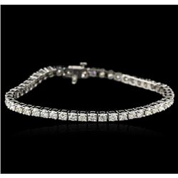 14KT White Gold 5.73ctw Diamond Tennis Bracelet