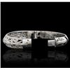 Image 3 : 18KT White Gold 1.68ctw Diamond Bangle Bracelet