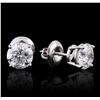 Image 2 : 14KT White Gold 1.82ctw Diamond Earrings