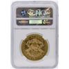 Image 2 : 1874-S NGC MS60 $20 Liberty Head Double Eagle Gold Coin