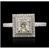 Image 1 : 14KT White Gold 1.57ctw Diamond Ring
