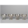 Image 1 : Vintage Set of 4 Sterling Silver Ice Cream or Sherbert Cups