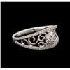 Image 2 : 0.52ctw Diamond Ring - 18KT White Gold