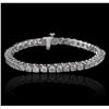 Image 1 : 14KT White Gold 9.31ctw Diamond Tennis Bracelet