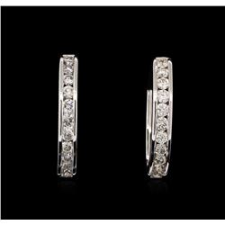 2.04ctw Diamond Earrings - 18KT White Gold