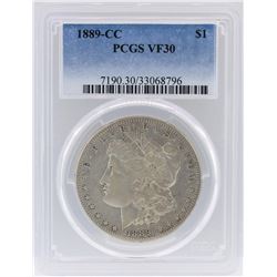 1889-CC PCGS VF30 Morgan Silver Dollar