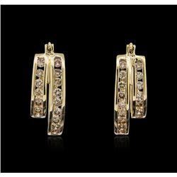 14KT Yellow Gold 1.83ctw Diamond Earrings