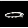 Image 2 : 0.09ctw Diamond Ring - 14KT White Gold