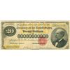 Image 1 : 1882 $20 United States "Garfield" Red Seal Gold Certificate