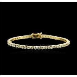 18KT Yellow Gold 6.21ctw Diamond Tennis Bracelet