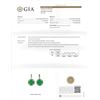 Image 8 : GIA Certified 17.47ctw Emerald and Diamond Earrings and Ring Set - 18KT White Go