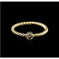 14KT Yellow Gold 0.09ct Diamond Ring