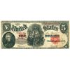 Image 1 : 1907 $5 Woodchopper United States Legal Tender Note