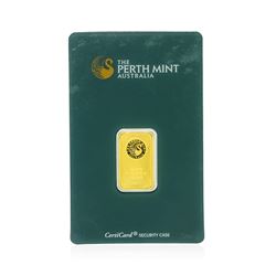 5 Gram The Perth Mint Australia Gold Bullion Bar 999.9 Pure Gold