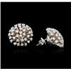 Image 2 : 14KT White Gold 1.81ctw Diamond Earrings