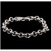 Image 1 : 14KT White Gold Chain Bracelet