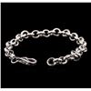 Image 3 : 14KT White Gold Chain Bracelet