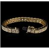Image 3 : 25.40ctw Diamond Tennis Bracelet - 14KT Yellow Gold