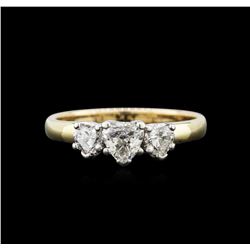 0.80ctw Diamond Ring - 14KT Yellow and White Gold