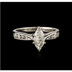 Platinum 0.92ctw Diamond Ring