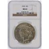 Image 1 : 1925 NGC MS63 Peace Silver Dollar