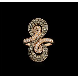 1.50ctw Fancy Brown Diamond Ring - 14KT Rose Gold
