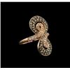 Image 2 : 1.50ctw Fancy Brown Diamond Ring - 14KT Rose Gold