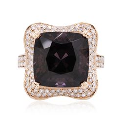 14KT Rose Gold 15.00ct Spinel and Diamond Ring