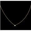 Image 2 : 0.09ct Diamond Necklace - 14KT Yellow Gold