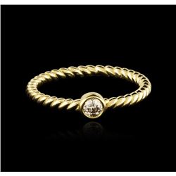 14KT Yellow Gold 0.09ct Diamond Ring