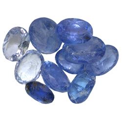 8.51ctw Oval Mixed Tanzanite Parcel