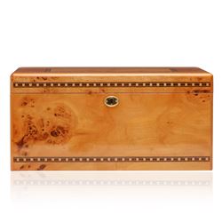 Light Wood Deluxe Cigar Humidor