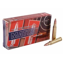 Hornady Superformance Match Ammo 5.56x45mm NATO 75Gr