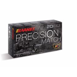 Barnes Precision Match Ammo 5.56x45mm NATO 85 Gr OTM