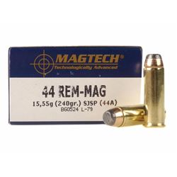 Magtech Sport Ammo 44 Rem Mag 240Gr SJSP - FLAT