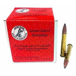 JAMISON AMMO .25-20 SINGLE SHOT RIFLE SIERRA 87GR 20-PK