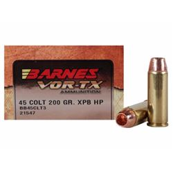 Barnes VOR-TX Ammo 45 Colt LC 200 Gr XPB HP Lead-Free