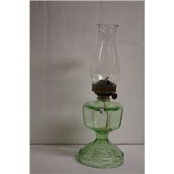 Green Depression lamp