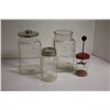 Image 1 : Assorted glass jars