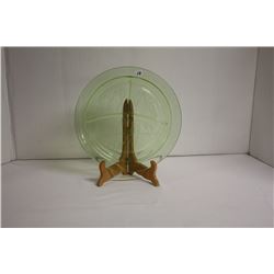 Depression glass plate