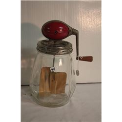 Glass butter churn