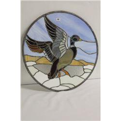 Stained glass duck