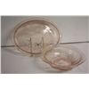 Image 1 : Depression glass platter and bowl