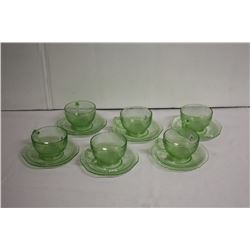 Florentine cups and saucers