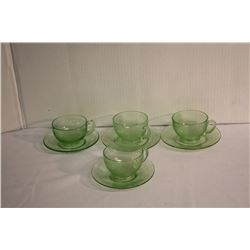 Depression glass cups