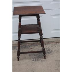 Ornate oak hall table