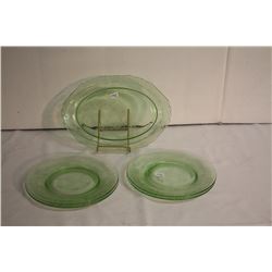 Florentine platter and plates