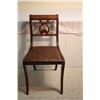 Image 1 : Walnut harp-backed chairs