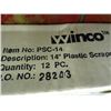 Image 2 : Case of Doz. Plastic Scrapers - 14"
