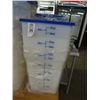 Image 1 : 12 Measured & Lidded Cambro Stg. 22 Qt. - 12 Times the Money